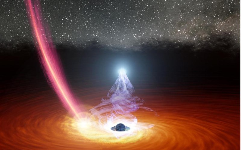 Artist concept of a black hole accretion disk